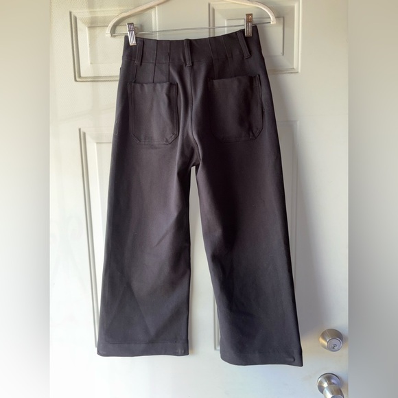 Maeve Anthropologie black The Colette ponte knit crop pants size 26 P - Picture 3 of 3